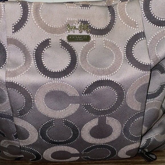 Coach Madison Isabelle Dotted OP Art Shoulder Bag Purse - Picture 2 of 12